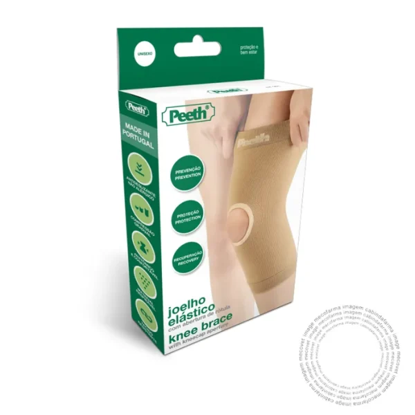 Peeth Joelho Elastico Com Abertura De Rotula Bege Tam 4