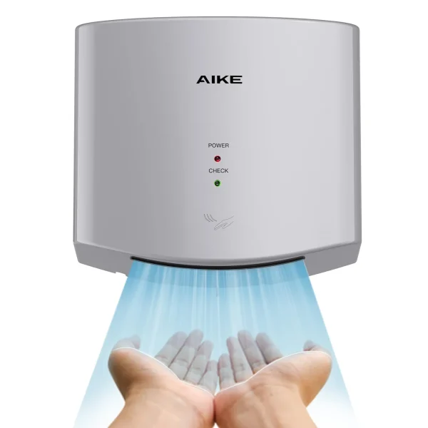 Secador de mãos elétrico compacto AIKE Air Wiper para banheiros comerciais, AK2630s